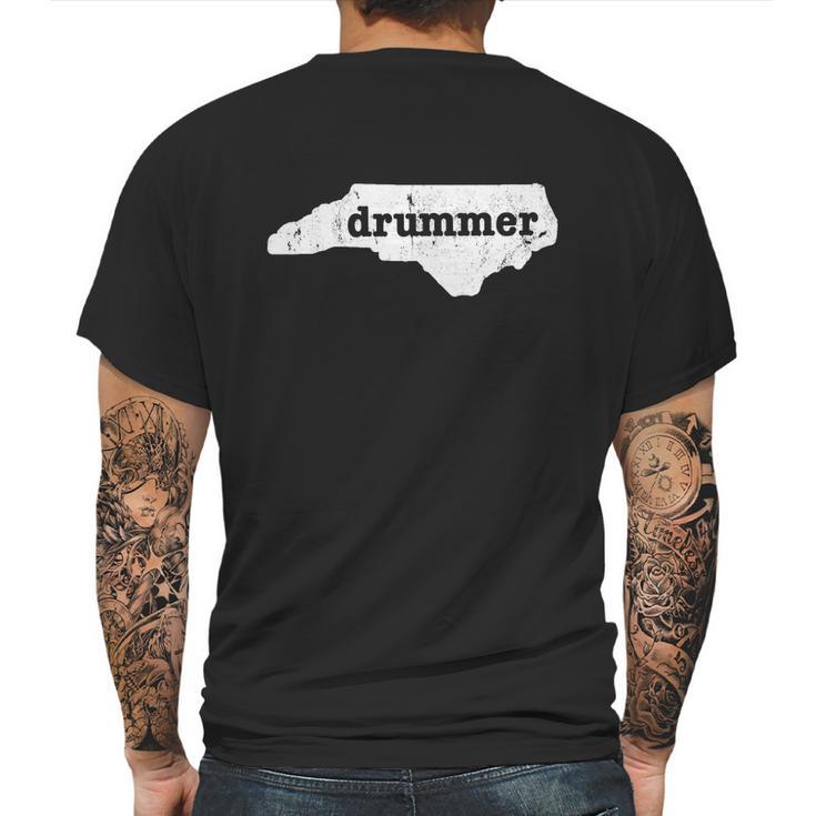 North Carolina Drummer T Shirt Mens Back Print T-shirt