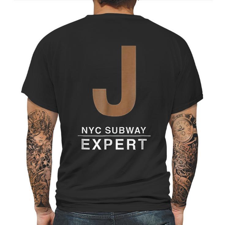 Nyc New York City Subway J Train Expert Graphic Mens Back Print T-shirt