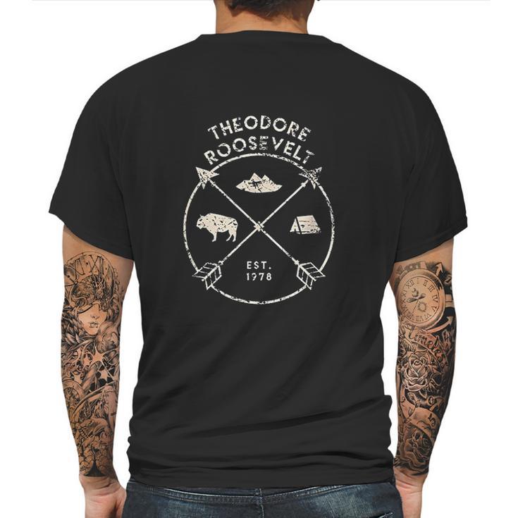 Theodore Roosevelt National Park North Dakota Gift Mens Back Print T-shirt