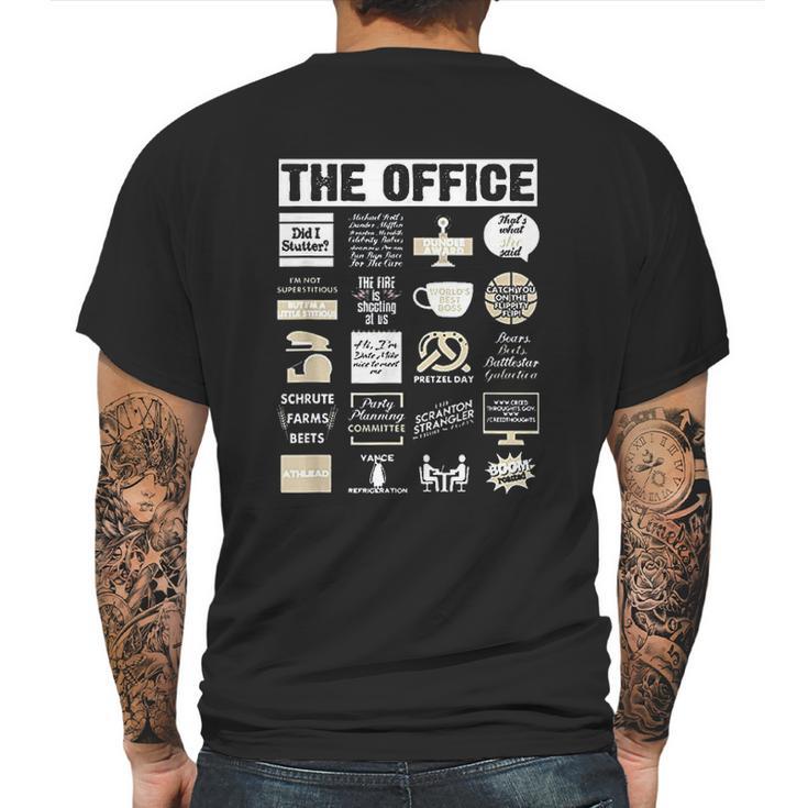 The Office Quote Mash Up Mens Back Print T-shirt