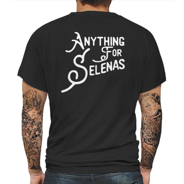 Official Anything For Selenas Mens Back Print T-shirt