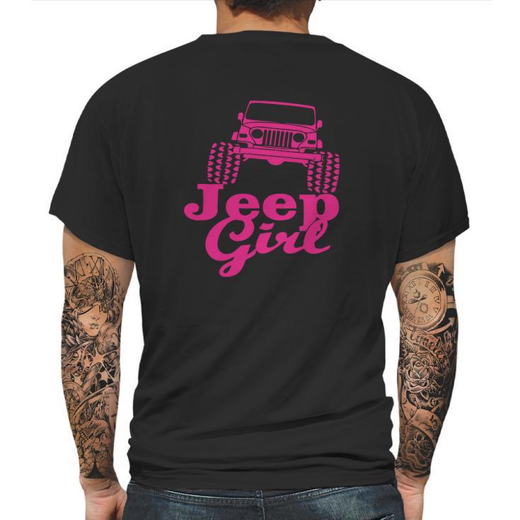 Official Jeep Girl Shirt Mens Back Print T-shirt