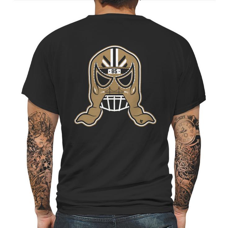 Officially Licensed George Kittle - George Kittle Lucha Mask T-Shirt Mens Back Print T-shirt