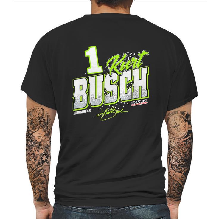 Officially Licensed Kurt Busch Mens Driver Splash Mens Back Print T-shirt