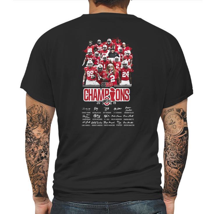 Ohio State Buckeyes Players Big Champions 2019 Signatures Sweater Mens Back Print T-shirt