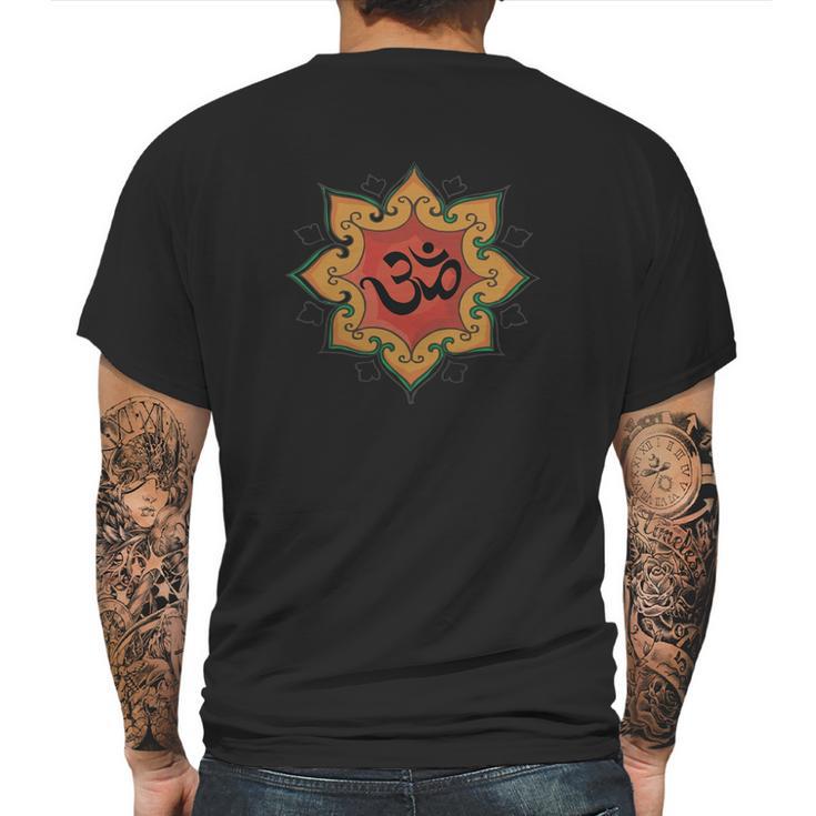 Om India Hindu Hinduism T-Shirt Mens Back Print T-shirt