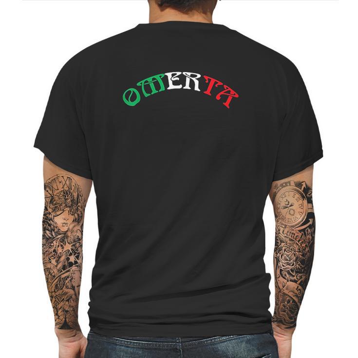 Omerta Italian Design Gift For Any Proud Italian Mens Back Print T-shirt