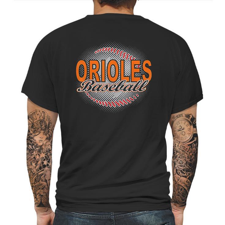 Orioles Baseball Mens Back Print T-shirt