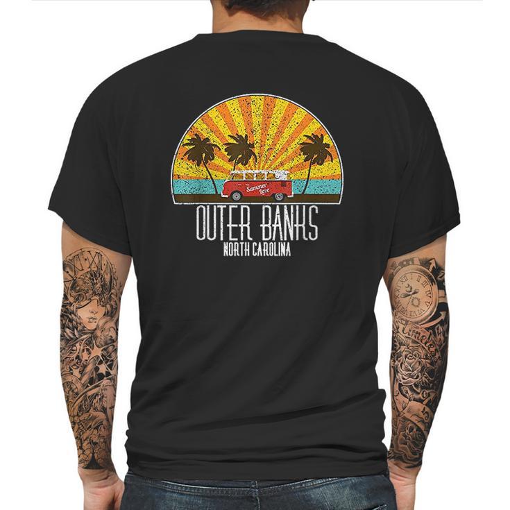 Outer Banks North Carolina Vacation Souvenir Mens Back Print T-shirt