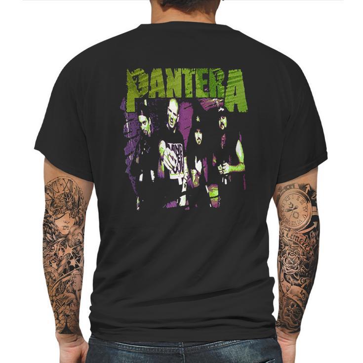 Pantera Official Vintage Group Sketch Mens Back Print T-shirt