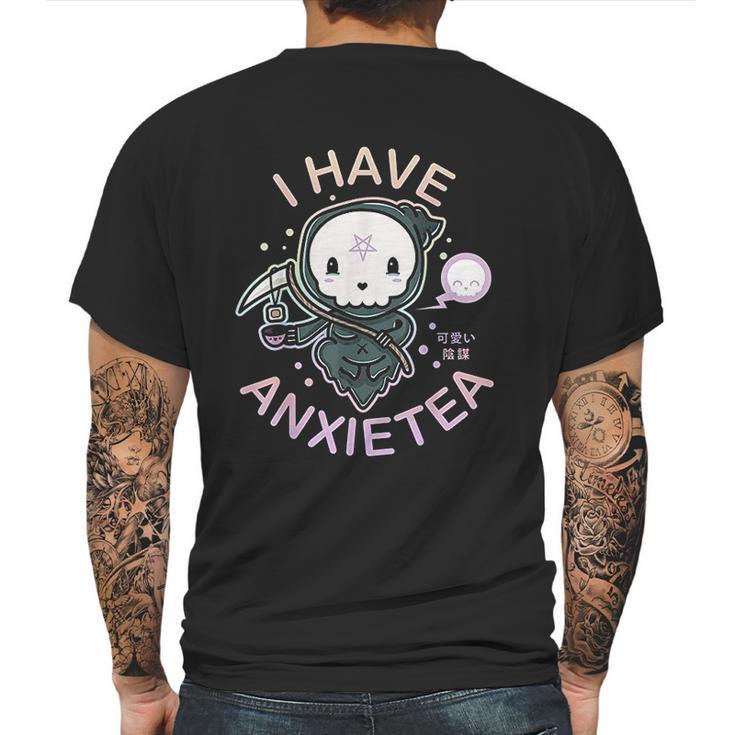 Pastel Goth I Have Anxiety  Kawaii Grim Tea Gift Mens Back Print T-shirt