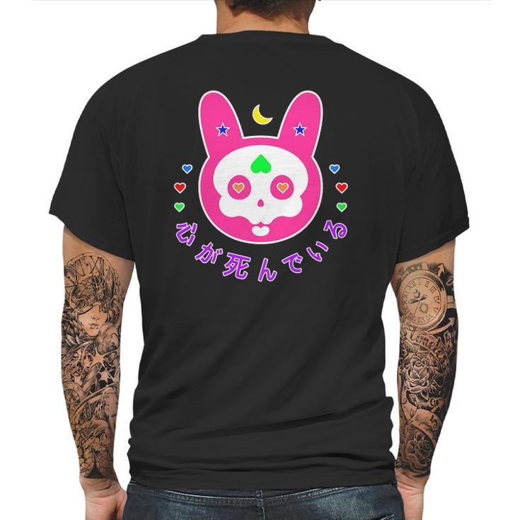 Pastel Goth Kawaii Bunny Skull Japanese Witchy Aesthetic Mens Back Print T-shirt