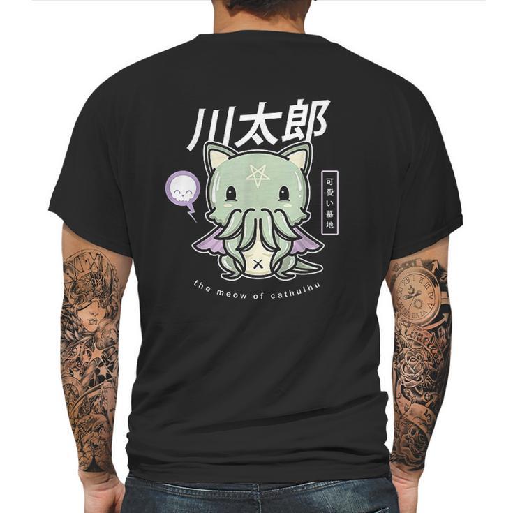 Pastel Goth Meow Of Cathulhu Kawaii Cthulhu Gift Mens Back Print T-shirt