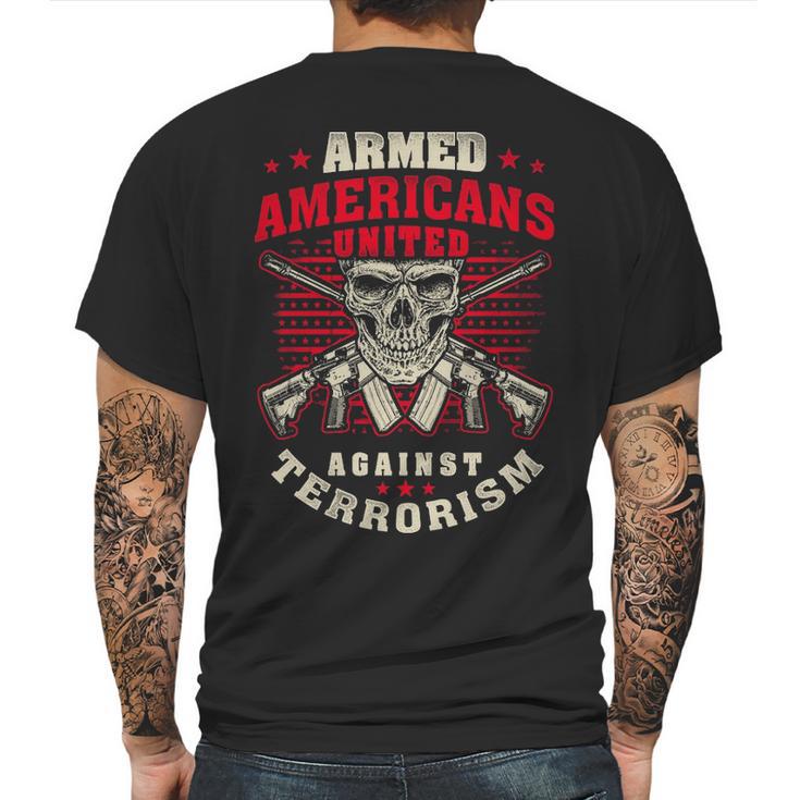 Patriot Against Terrorism Gift T Mens Back Print T-shirt