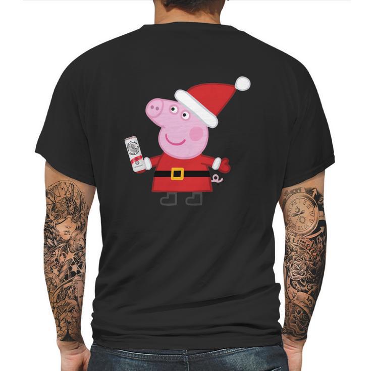 Peppa Pig And White Claw Mens Back Print T-shirt