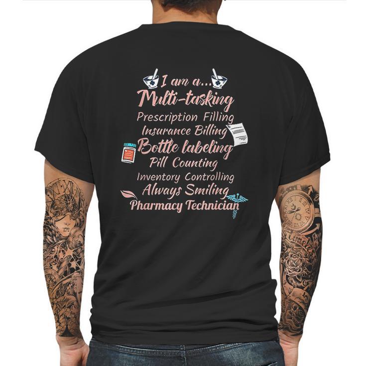 Pharmacy Tech Gift Pharmacists Medical Student Mens Back Print T-shirt