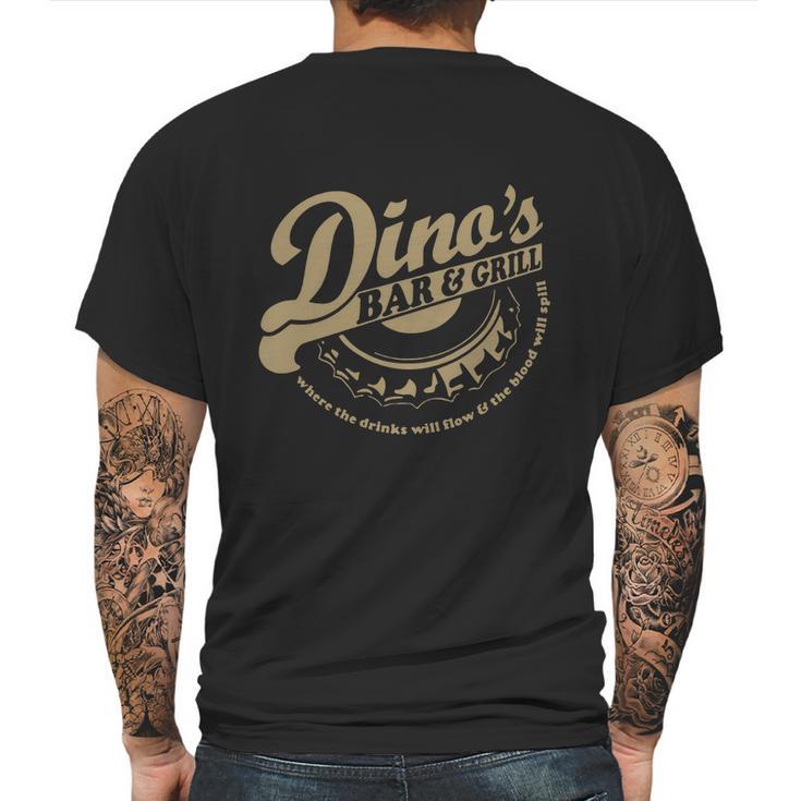 Phil Lynott Inspired Dinos Bar And Grill Mens Back Print T-shirt