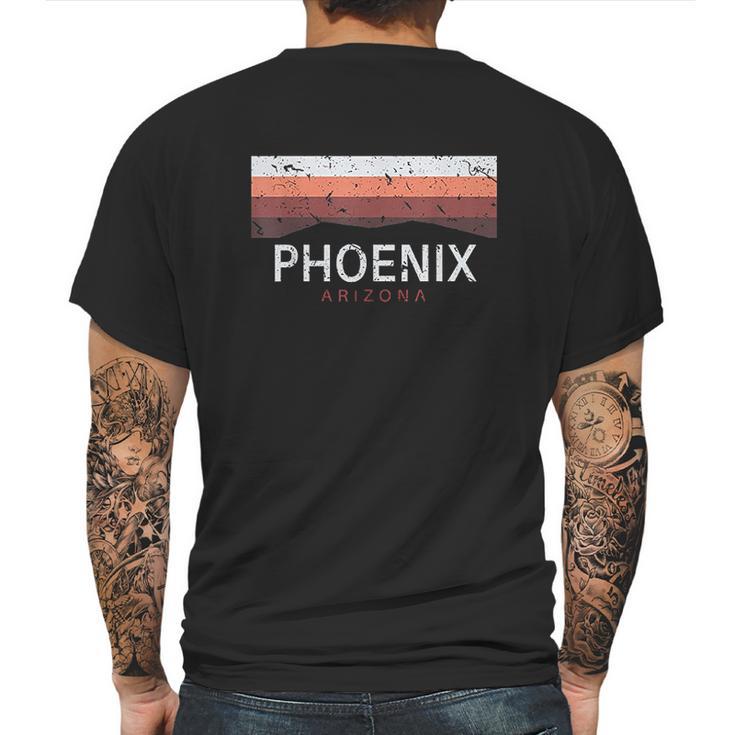 Phoenix Arizona Mountains Mens Back Print T-shirt