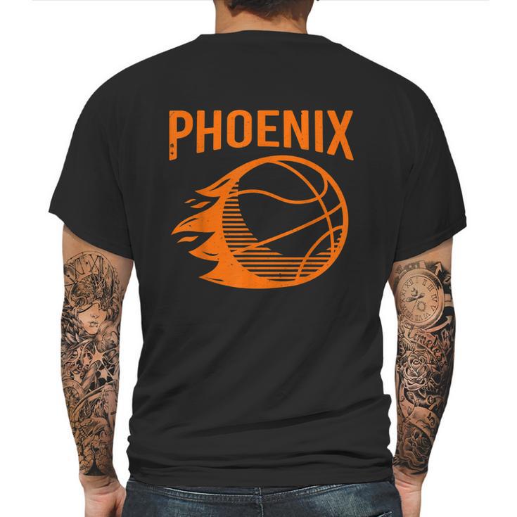 Phoenix Basketball Retro City Arizona State Bball Mens Back Print T-shirt