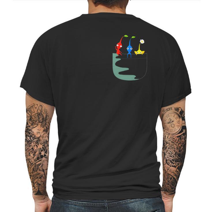 Pikmin Pocket Tee Mens Back Print T-shirt