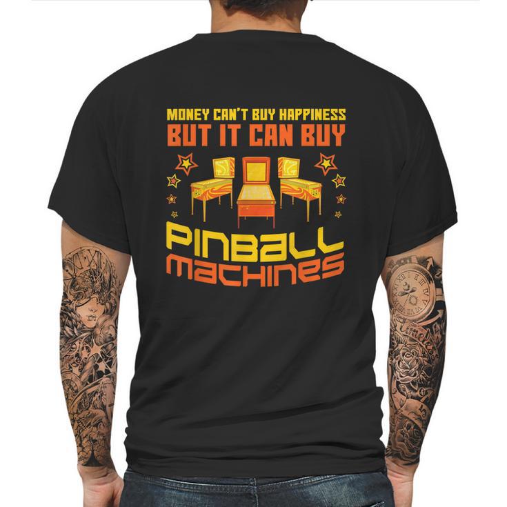 Pinball Machines Funny Vintage Arcade Game Lover Mens Back Print T-shirt