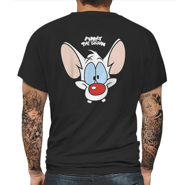 Pinky And The Brain Pinky Big Face Mens Back Print T-shirt