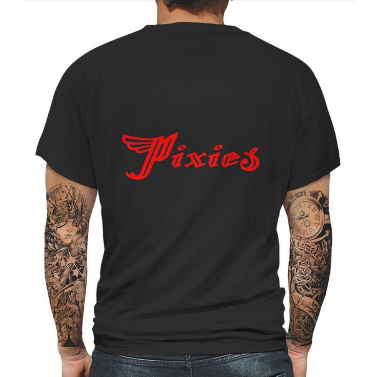 Pixies Band Logo Art Wing Red Mens Back Print T-shirt