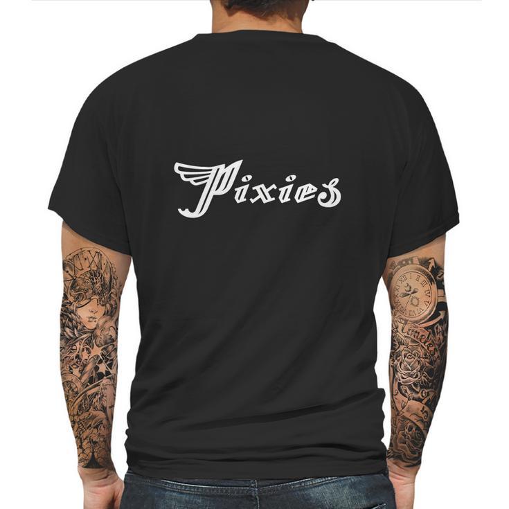 Pixies Band Logo Art Wing White Mens Back Print T-shirt