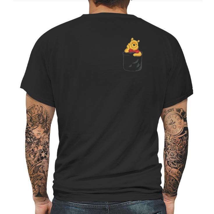 Pocket Pooh Mens Back Print T-shirt