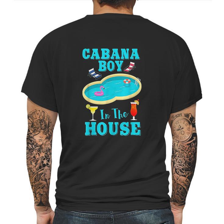 Pool Bo Beach Vacation Funny Cabana Boy In The House Mens Back Print T-shirt