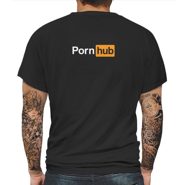 Porn Hub Bianco Mens Back Print T-shirt