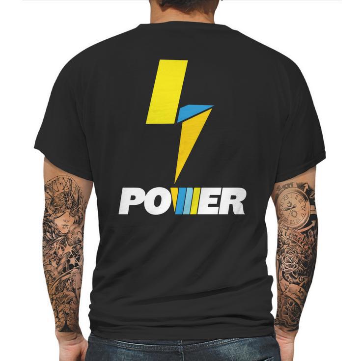 Power By Lachlan Mens Back Print T-shirt