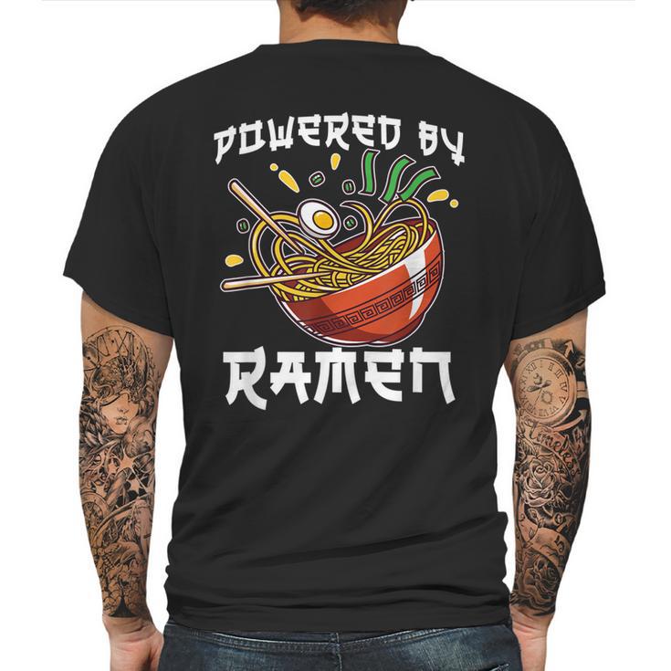 Powered By Ramen Vintage Japanese Ramen Anime Noodle Lover Mens Back Print T-shirt