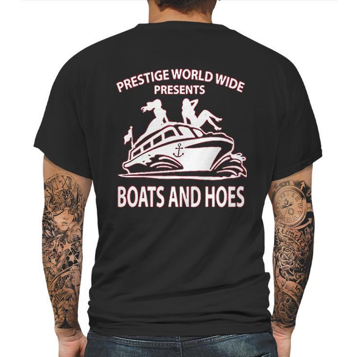 Prestige Worldwide Boats And Hoes Funny Movie Inspired Step Brothers Drinking Mens Back Print T-shirt