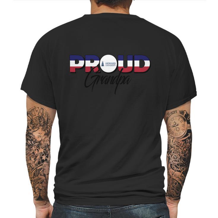 Proud Grandpa Howard University Best Family Gifts Mens Back Print T-shirt