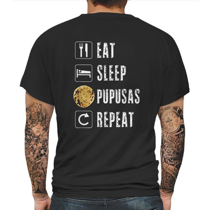 Pupusas El Salvador Gift Salvadorian Food Salvi Guanaco Eat Mens Back Print T-shirt