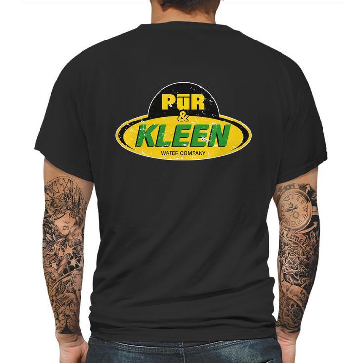 Pur & Kleen Water Company Logo Mens Back Print T-shirt