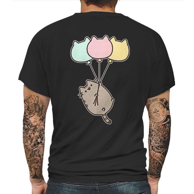 Pusheen The Cat Balloons Juniors Mens Back Print T-shirt