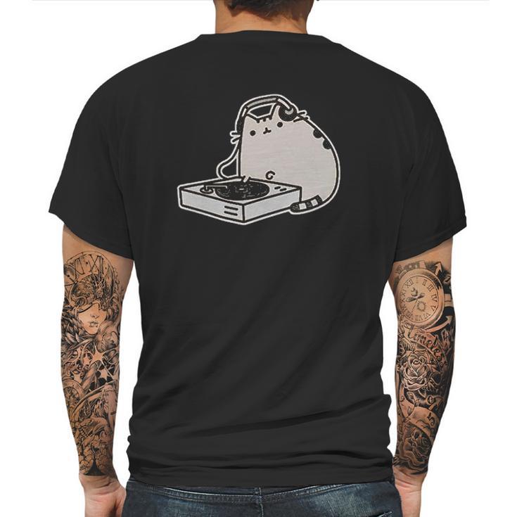 Pusheen The Cat Dj Juniors Mens Back Print T-shirt