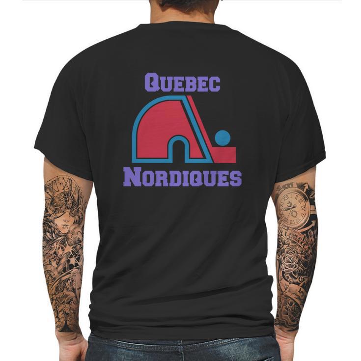 Quebec Nordiques Mens Back Print T-shirt