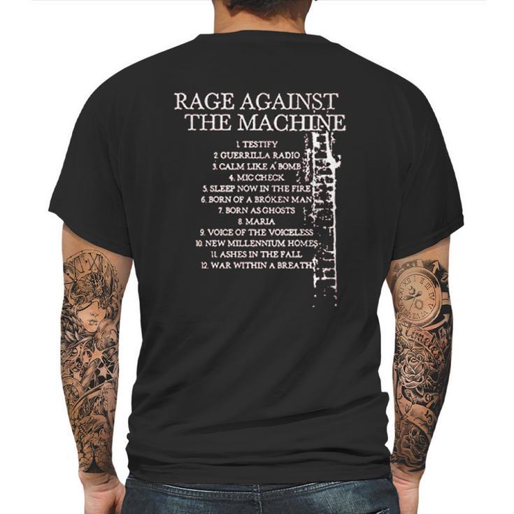 Rage Against The Machine  Battle Of Los Angeles Album Mens Back Print T-shirt