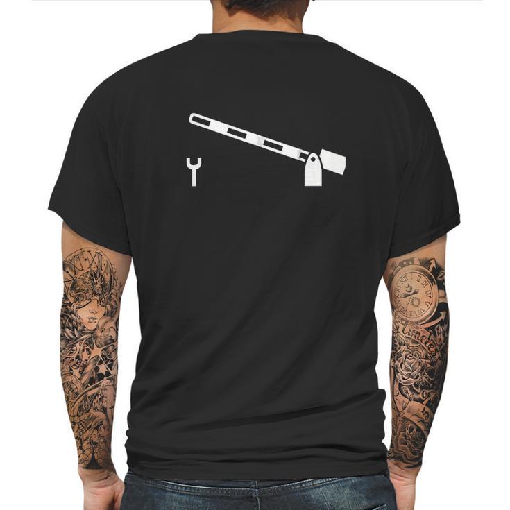 Railroad Crossing Gates Mens Back Print T-shirt