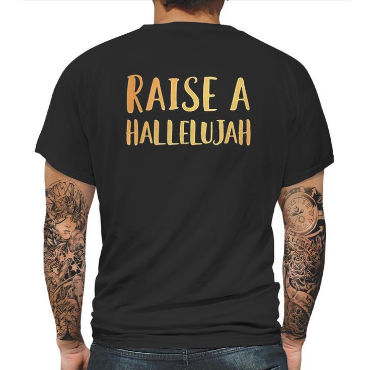 Raise A Hallelujah Mens Back Print T-shirt