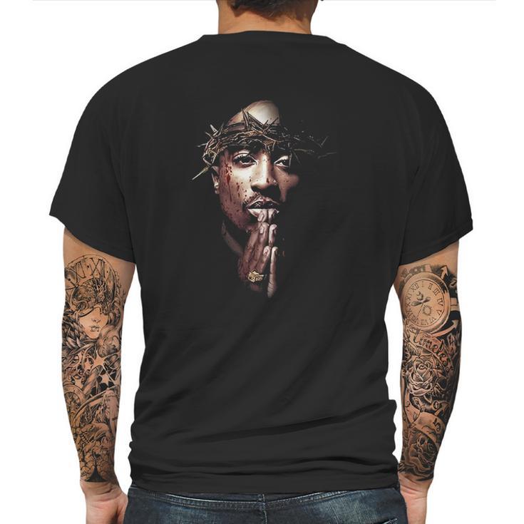 Rapper Tupac 3D Print Mens Back Print T-shirt