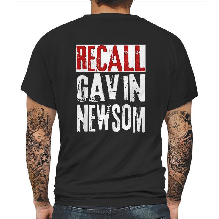 Recall Gavin Newsom Ca California Governor Gavin Newsom Mens Back Print T-shirt