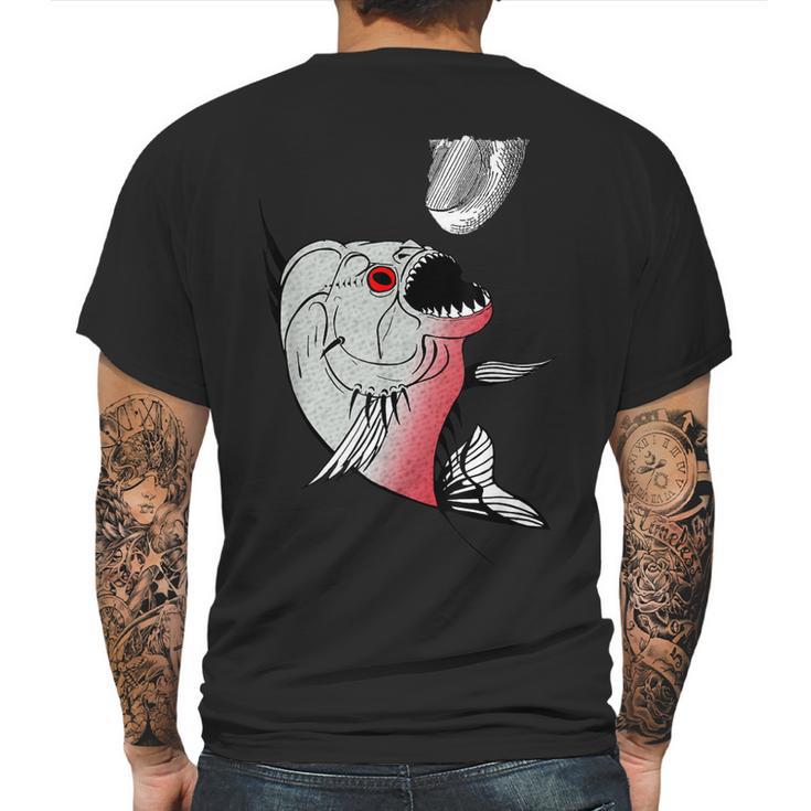 Red Bellied Piranha - Fish - Animal - Fishing Funny Mens Back Print T-shirt