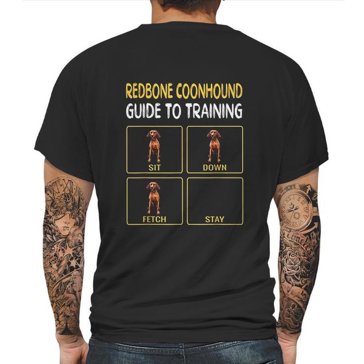 Redbone Coonhound Guide To Training Dog Obedience Mens Back Print T-shirt