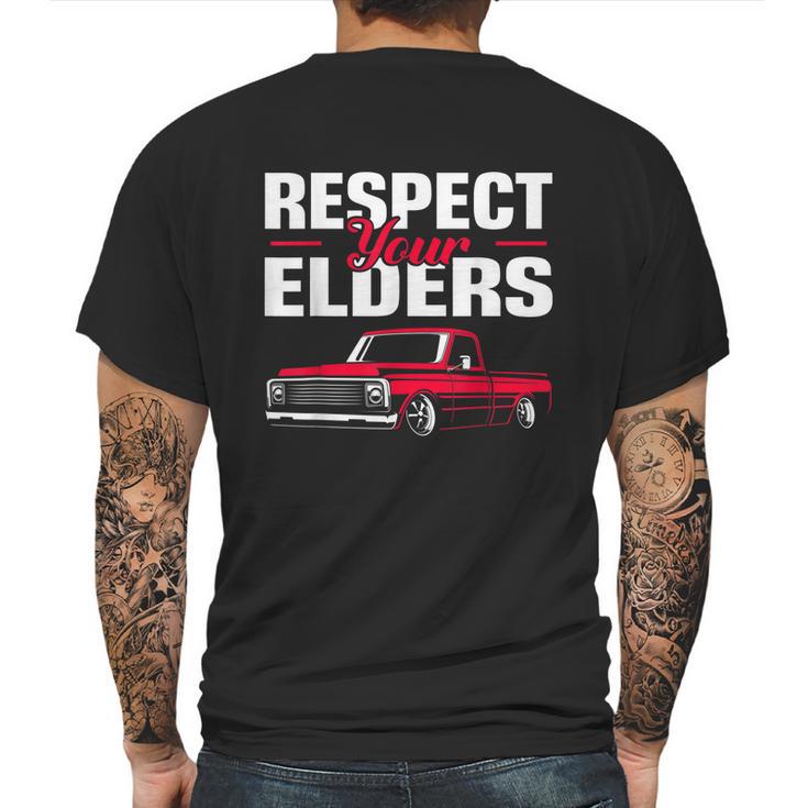 Respect Your Elders Classic Lowrider C10 Vintage Truck Mens Back Print T-shirt