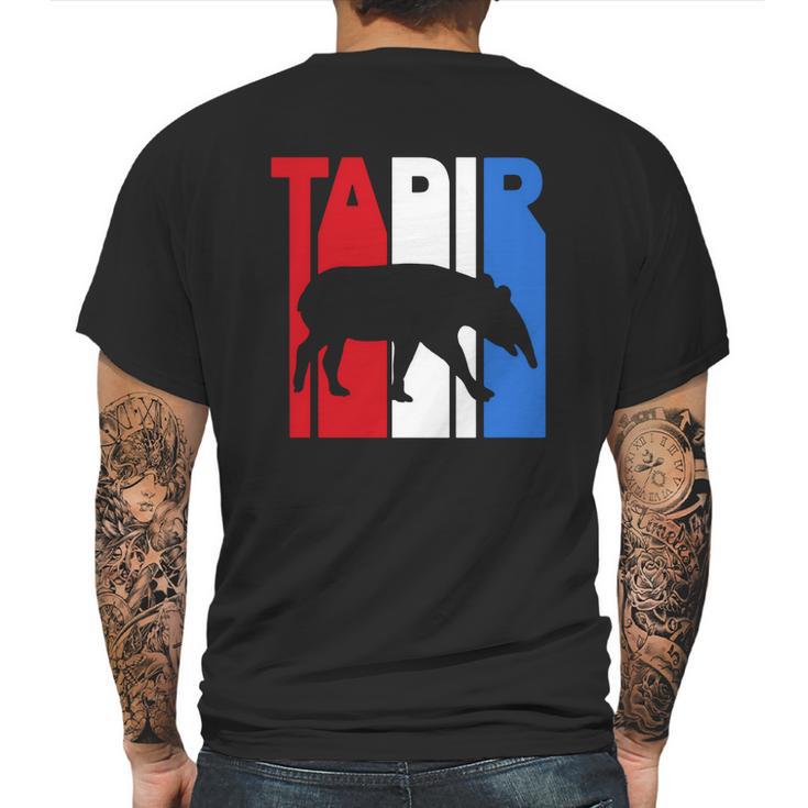 Retro Rwnb Tapir Silhouette T-Shirt Mens Back Print T-shirt