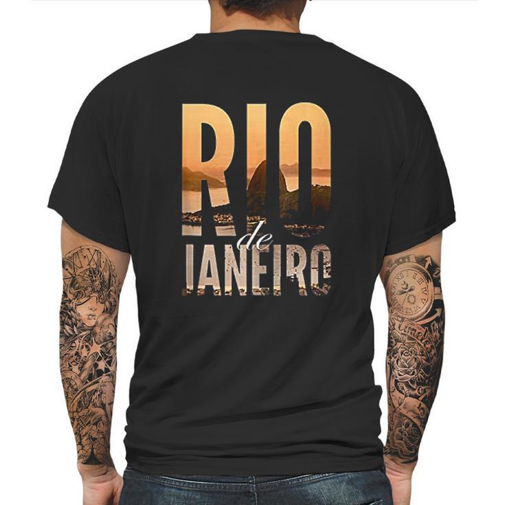 Rio De Janeiro  Brazil Brazilian Mens Back Print T-shirt